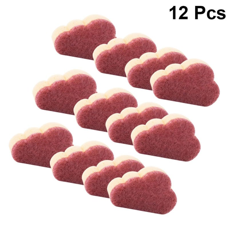 Dual-Color Cloud Sponge 12-Pack Non-Scratch Kitchen Cleaning Scrubber - Image 5