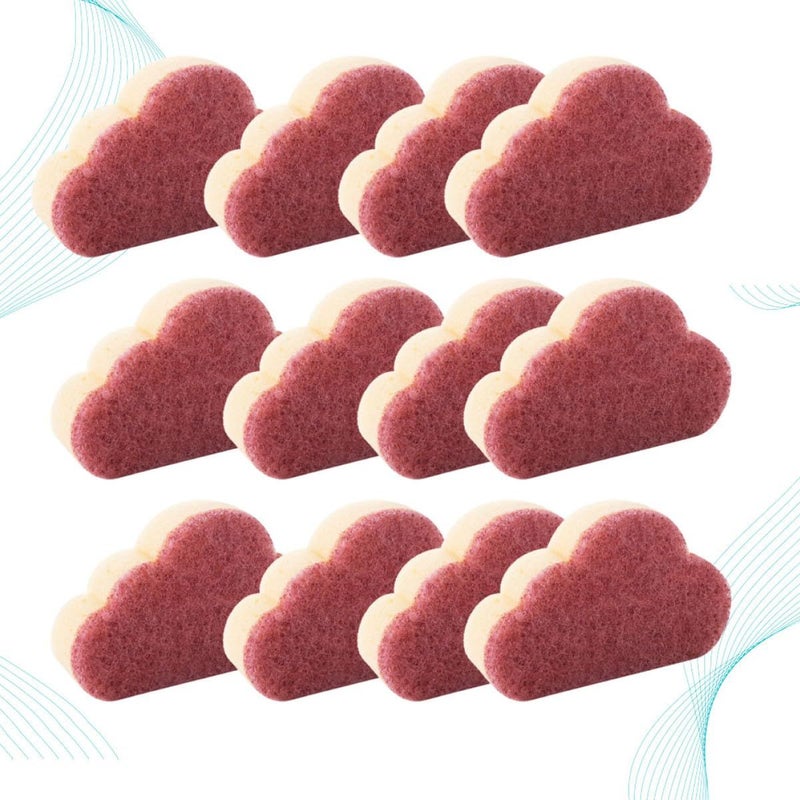 Dual-Color Cloud Sponge 12-Pack Non-Scratch Kitchen Cleaning Scrubber - Image 3