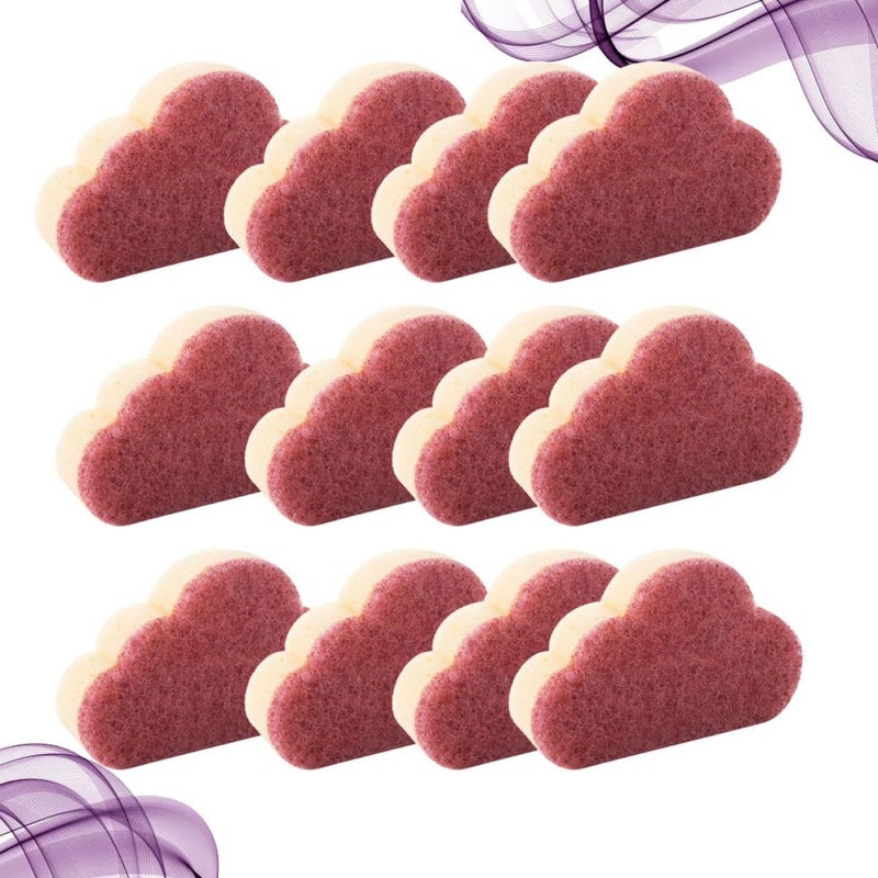 Dual-Color Cloud Sponge 12-Pack Non-Scratch Kitchen Cleaning Scrubber - Image 4
