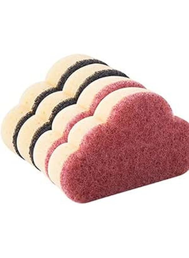 Dual-Color Cloud Sponge 12-Pack Non-Scratch Kitchen Cleaning Scrubber - Image 1