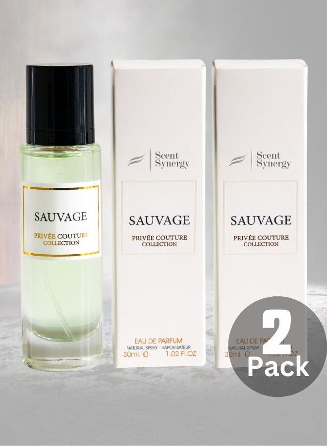 تآزر الرائحة عبوة من عبوتين عطر سوفاج طويل الأمد 30 مل - Image 2