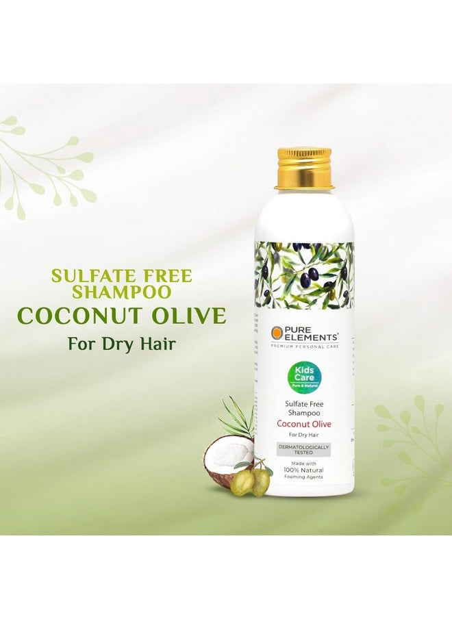 Pure Elements Natural & Sulfate Free Coconut Olive Kids Shampoo For Dry Hair - 200 Ml  - Image 3