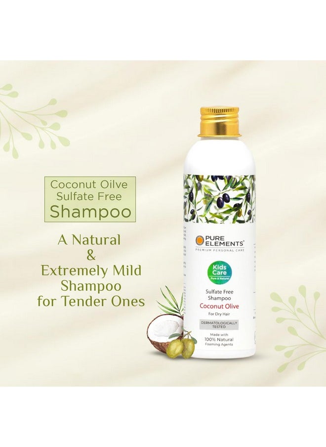 Pure Elements Natural & Sulfate Free Coconut Olive Kids Shampoo For Dry Hair - 200 Ml  - Image 4