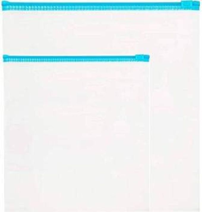ZIPPER SEAL FREEZER FOOD/VEGETABLE/FRUIT STORAGE RE-USABLE BAGS LARGE & MEDIUM 30 BAGS PLASTIC STORAGE POUCH (PACK OF 30)( CLEAR)