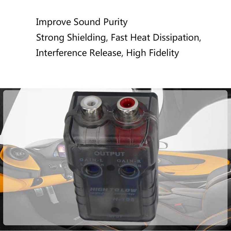 Car Stereo Speaker to Low Level Line Output Converter Adapter Wiring Adjustable - Image 5