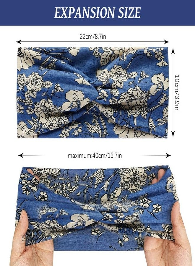 MAYCREATE® Headband for Women, Elastic Hair Bands for Women, Fashion Head Bands for Women Hair Bands, Adjustable Wide Sweat Sports Headbands for Daily, Makeup, Yoga, Fitness (Multi G) - Image 2