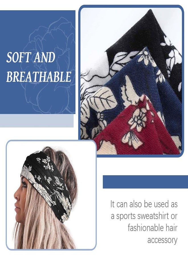 MAYCREATE® Headband for Women, Elastic Hair Bands for Women, Fashion Head Bands for Women Hair Bands, Adjustable Wide Sweat Sports Headbands for Daily, Makeup, Yoga, Fitness (Multi G) - Image 4