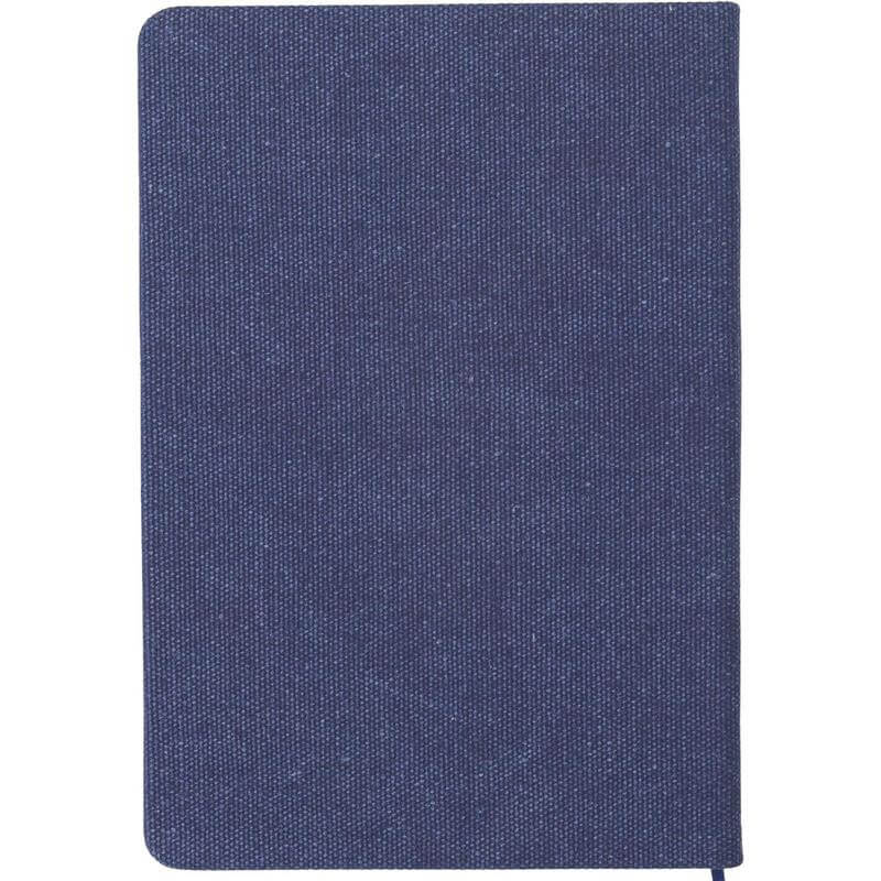 Santhome ADANA Recycled Canvas A5 Hard Cover Notebook with PU Pocket | 160 Ruled Pages Eco-Friendly Note Book | Business Card Window Pocket | Durable Canvas Cover | Ideal for Office, School & Gifting - Image 2