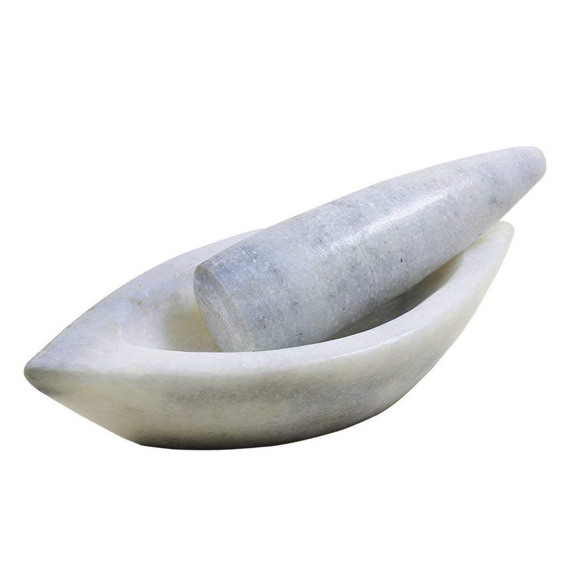 ARMAN SPOONS Royal spoons Marble Mortar And Pestle Set ship shape Spice Mixer For Kitchen - Image 3