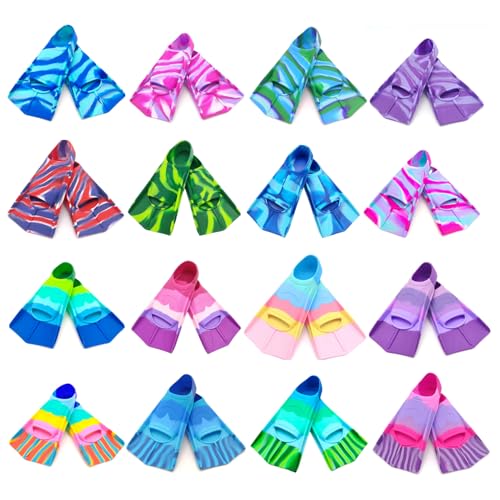 Gugmoy Kids Swim Fins,Comfortable Silicone Flippers for Swimming and Diving,Size Suitable Beginners Kids Girls Boys Adults (Small, Oceanblue) - Image 3