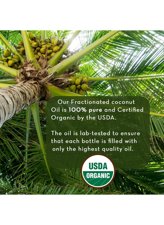 PURE BODY NATURALS Pure Body Naturals Organic Fractionated Coconut Oil for Skin and Hair, 4 fl oz - Liquid Carrier Oil for Diluting Essential Oils, Hair Growth & Skin Moisturizer  - Image 2