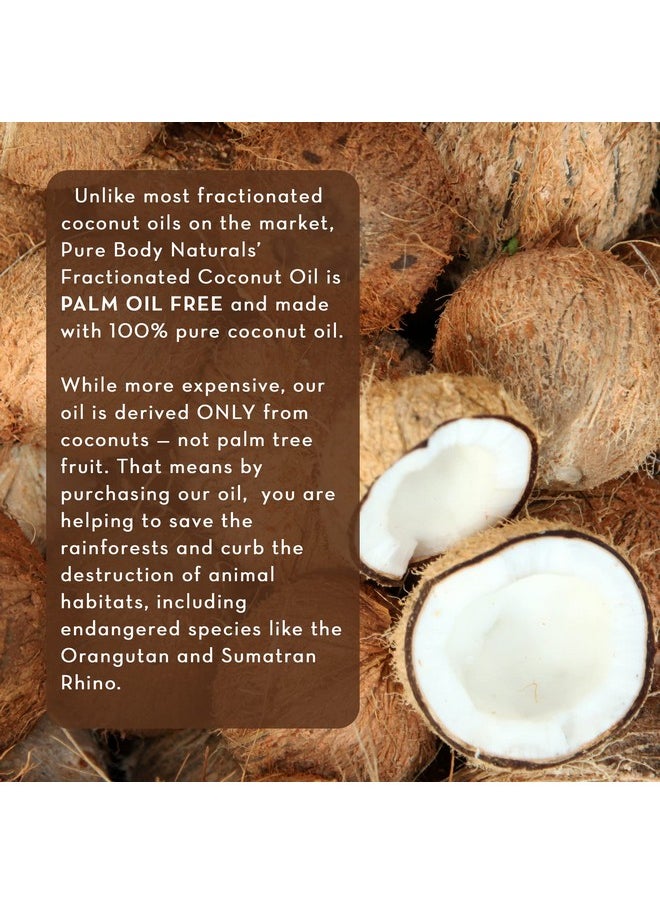 PURE BODY NATURALS Pure Body Naturals Organic Fractionated Coconut Oil for Skin and Hair, 4 fl oz - Liquid Carrier Oil for Diluting Essential Oils, Hair Growth & Skin Moisturizer  - Image 4