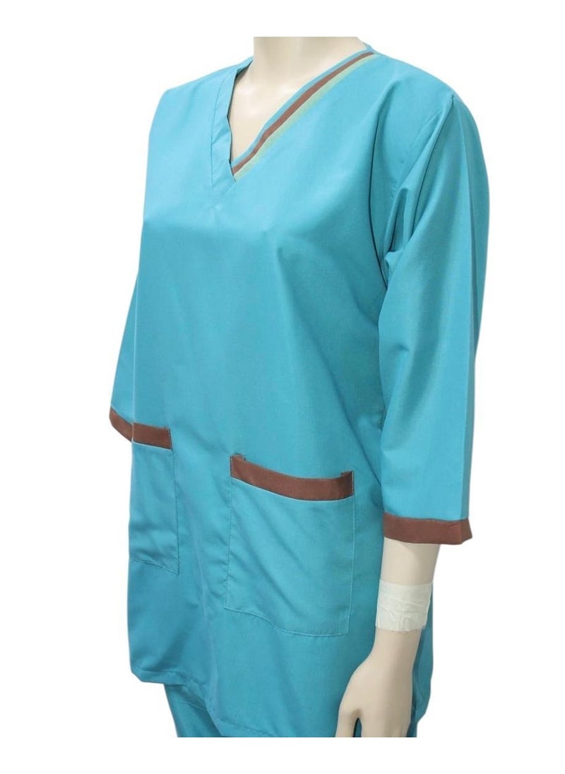 1home - Housemaid Uniform Maid & Nanny Scrub Suit 2 piece set - Image 1