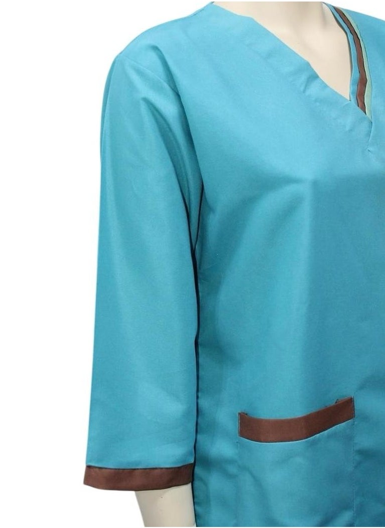 1home - Housemaid Uniform Maid & Nanny Scrub Suit 2 piece set - Image 1