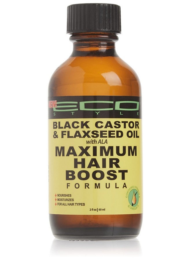 Eco Style Black Castor And Flaxseed Maximum Hair Growth Oil 2 Ounce4410 - Image 1