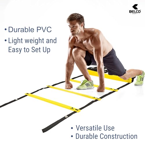 BELCO Sports 9 Inch Cones Pack 6,10 Space Markers and 4 Meter Ladder Agility Combos (Set-1) - Image 4