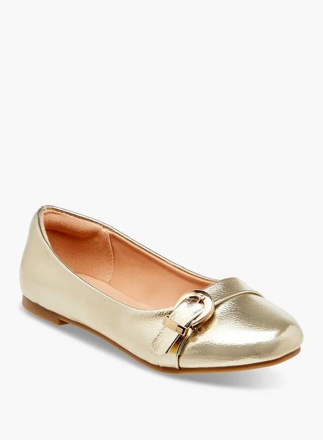 Little Missy Buckle Accent Ballerina Shoes