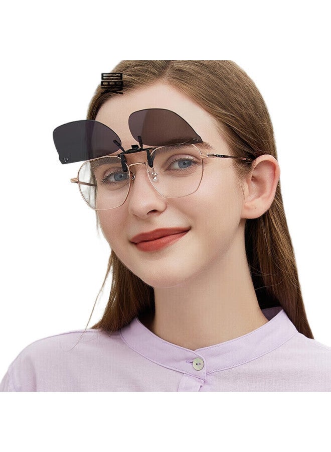 CAXMAN Sunglasses Clip For Women, Driving Polarized Myopia Sunglasses, Uv Protection Cx3014 S01-Polarized Gray Clip - Image 1