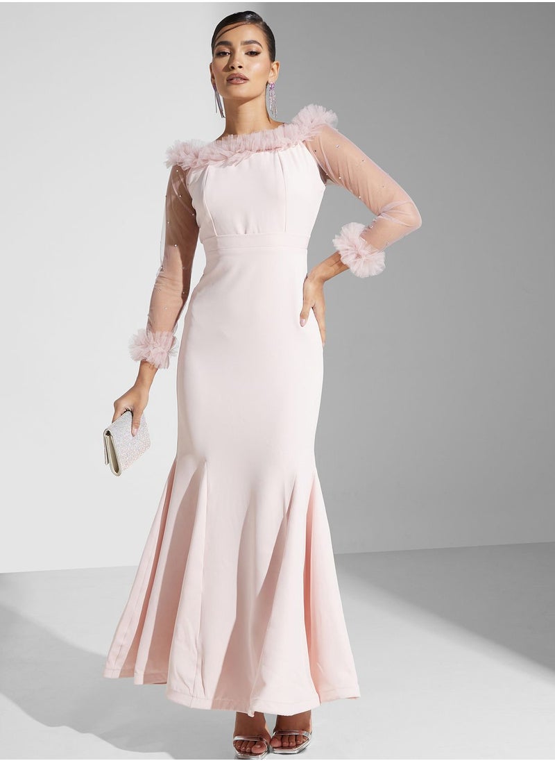 Golden Apple - Bardot Knitted Dress - Image 1