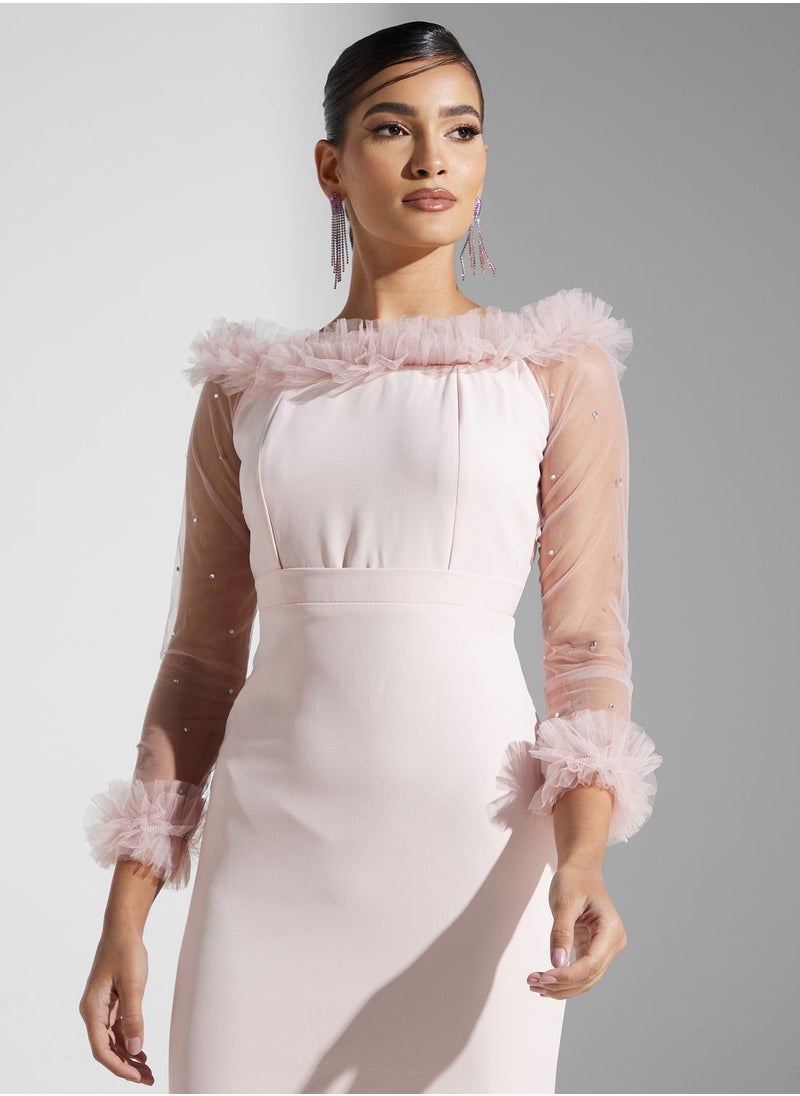 Golden Apple - Bardot Knitted Dress - Image 1