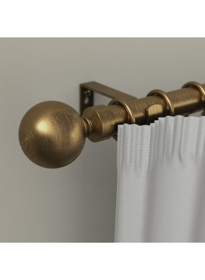 Micasa 25/28mm Durable High Quality Long Lasting Sturdy Curtain Rod Gold 160-310cm - Image 1