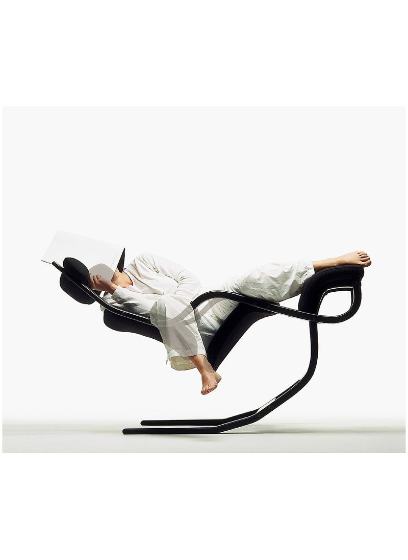 Gravity Balance Chair Four Angles Allowing For Postures Ranging From Kneeling to Fully Reclined Zero Gravity Suspension Multi-functional Casual Single Sofa (Black)