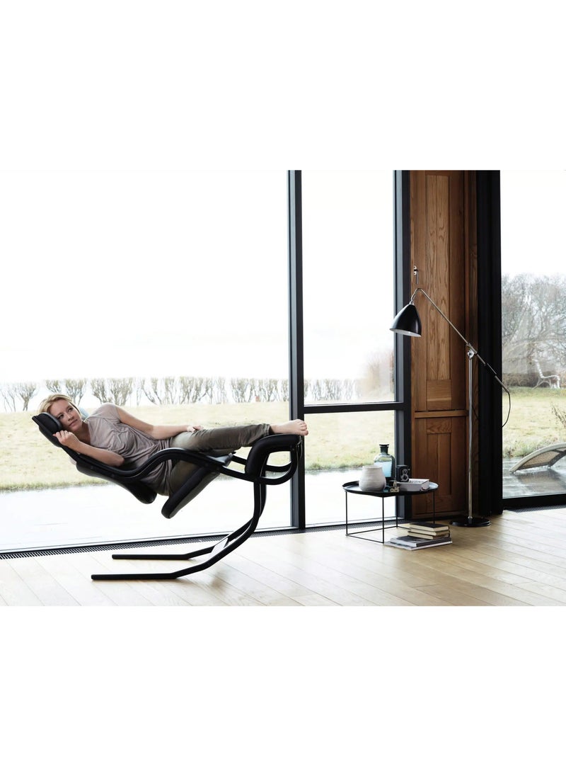 Gravity Balance Chair Four Angles Allowing For Postures Ranging From Kneeling to Fully Reclined Zero Gravity Suspension Multi-functional Casual Single Sofa (Black)