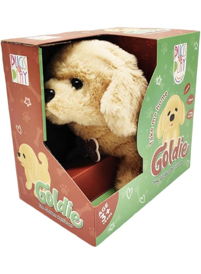 Pugs at Play Goldie Walking Dog – Interactive Electronic Pet Toy for Kids Ages 3+ - Image 1
