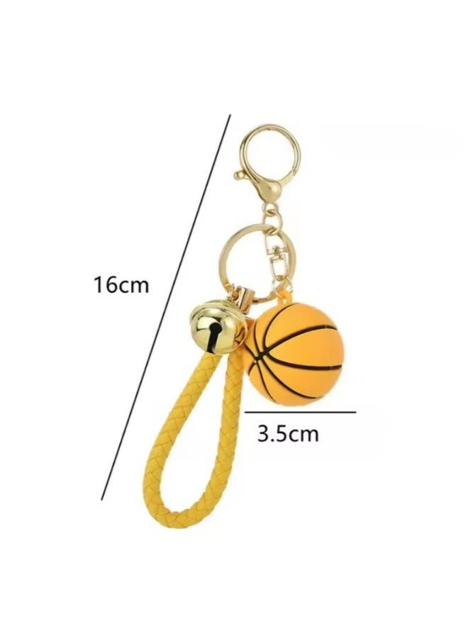 Creative New Year Basketball Hanging Accessories Key Chains Soft Silicone Basketball Key chains  - Image 2