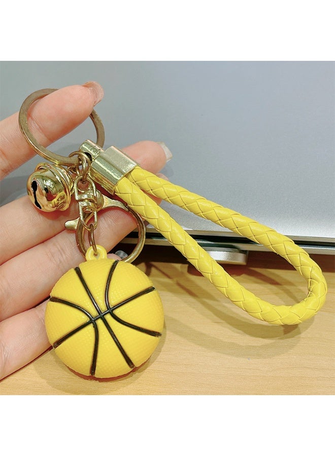 Creative New Year Basketball Hanging Accessories Key Chains Soft Silicone Basketball Key chains  - Image 3