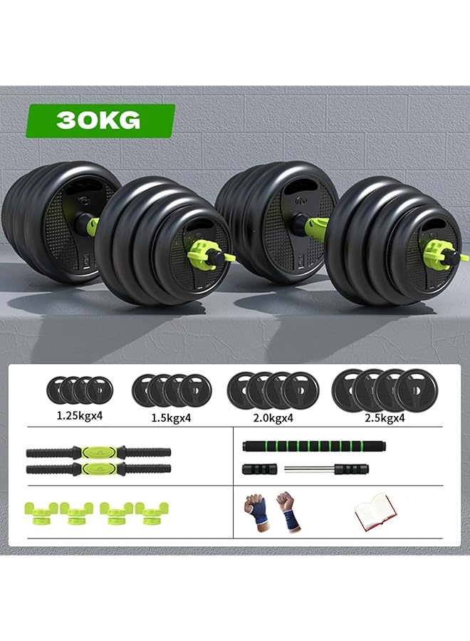 Rovyfota Dumbbells Barbell Set 30Kg With Connecting Rod 6 In1 Dumbbells Barbell Set With Kettlebells Adjustable Dumbbells Set Adjustable Lifting Training Set Body Workout For Men And Women - Image 5