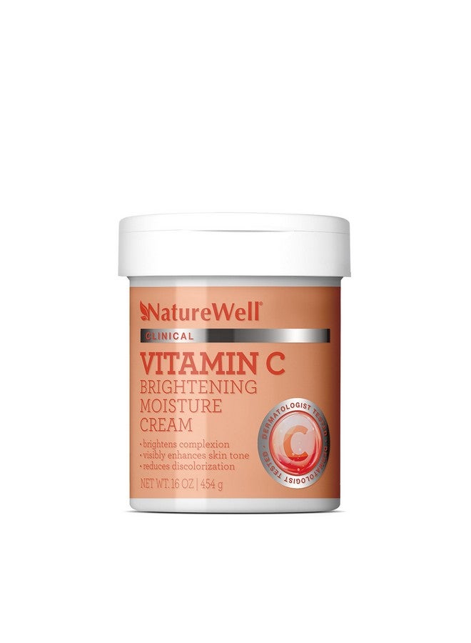 NATURE WELL Naturewell Clinical 2.0 Vitamin C Brightening Moisture Cream For Face Body & Hands Firming & Hydrating Visibly Enhances Skin Tone Helps Improve Overall Texture Fast Absorbing Salon Size 16 Oz - Image 1