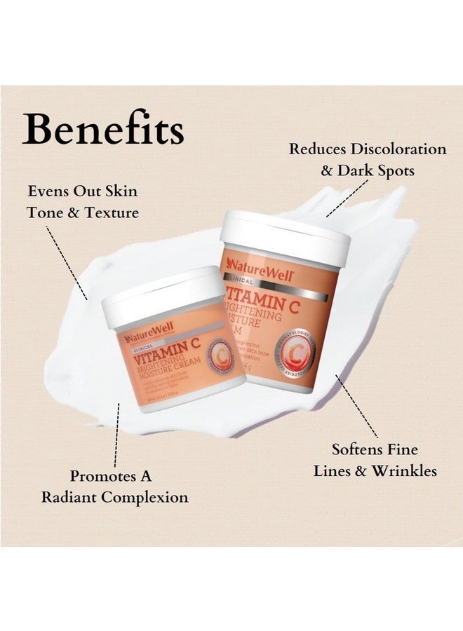 NATURE WELL Naturewell Clinical 2.0 Vitamin C Brightening Moisture Cream For Face Body & Hands Firming & Hydrating Visibly Enhances Skin Tone Helps Improve Overall Texture Fast Absorbing Salon Size 16 Oz - Image 2