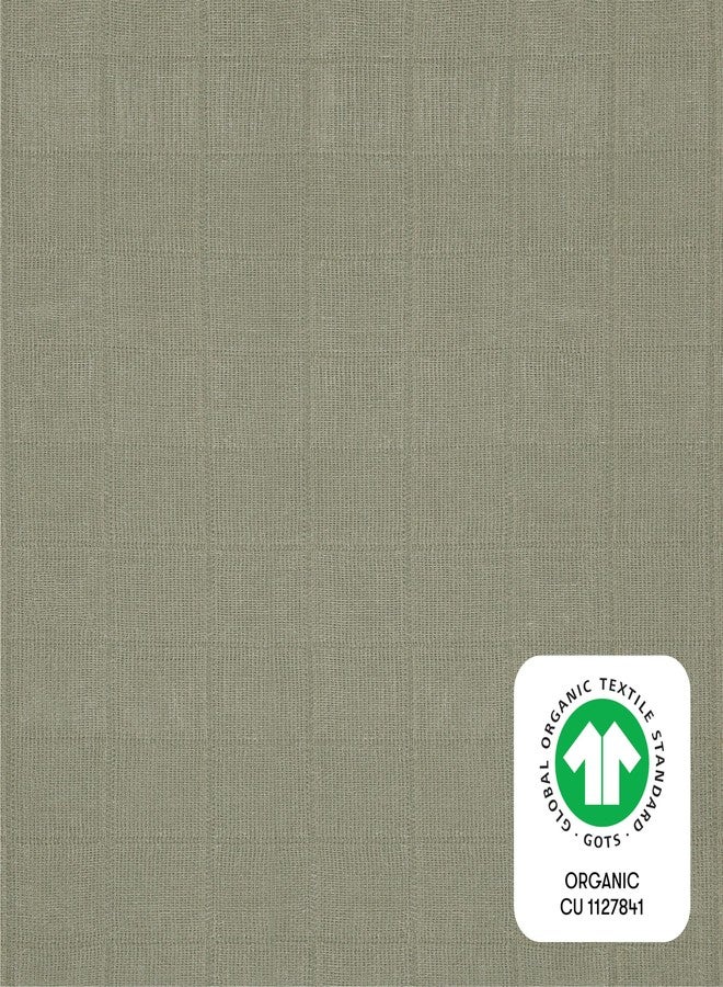 Babyletto 100% Organic Cotton Mini Crib Sheet, GOTS-Certified, Fitted 360°, Ultra-Soft and Breathable Muslin - Matcha Green - Image 5