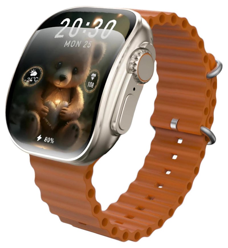 ويرفيت برو ساعة ذكية X10 Ultra 3 مقاس 49 مم - شاشة منحنية - ذهبي - Image 1