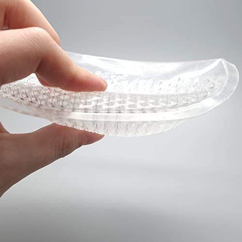 NaRaMax 1Pair Perforated Bra Swimwear Push up Pads Insert Pad Honeycomb Silicone Bra Inserts Semi-Adhesive Breast Enhancer Push Up Booster Pads for Increase Your Cup Size - Image 4