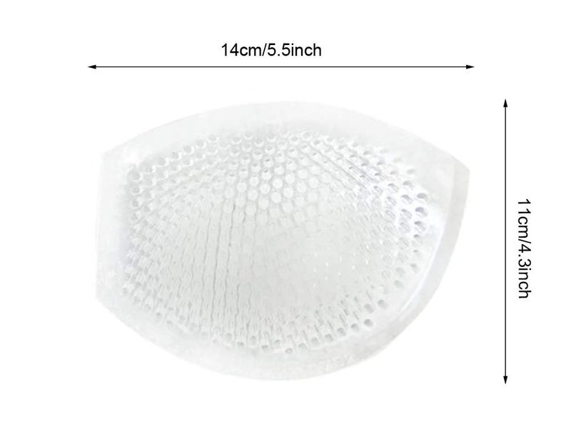NaRaMax 1Pair Perforated Bra Swimwear Push up Pads Insert Pad Honeycomb Silicone Bra Inserts Semi-Adhesive Breast Enhancer Push Up Booster Pads for Increase Your Cup Size - Image 2