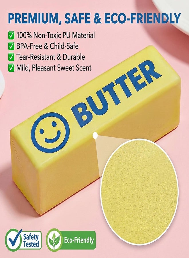 Dreamplay Butter Squishy Slow Rising Squeeze Toy, Soft PU Sensory Fidget Toys for Kids and Adults, Realistic Food Shaped Desk Decor and Party Favors - Image 3