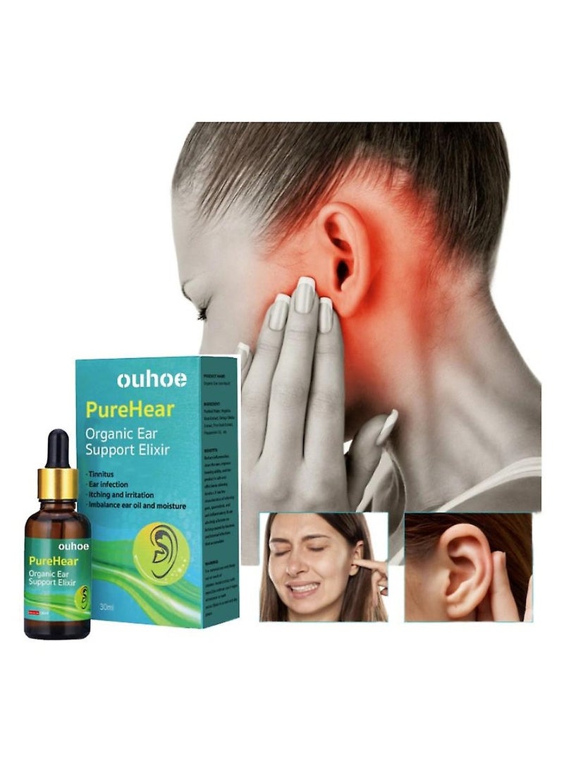 OUHOE Ear Drops For Ear Wax & Ear Pain Relief, Knoxzy Sodium Bicarbonate Ear Drop 30ml - Image 2