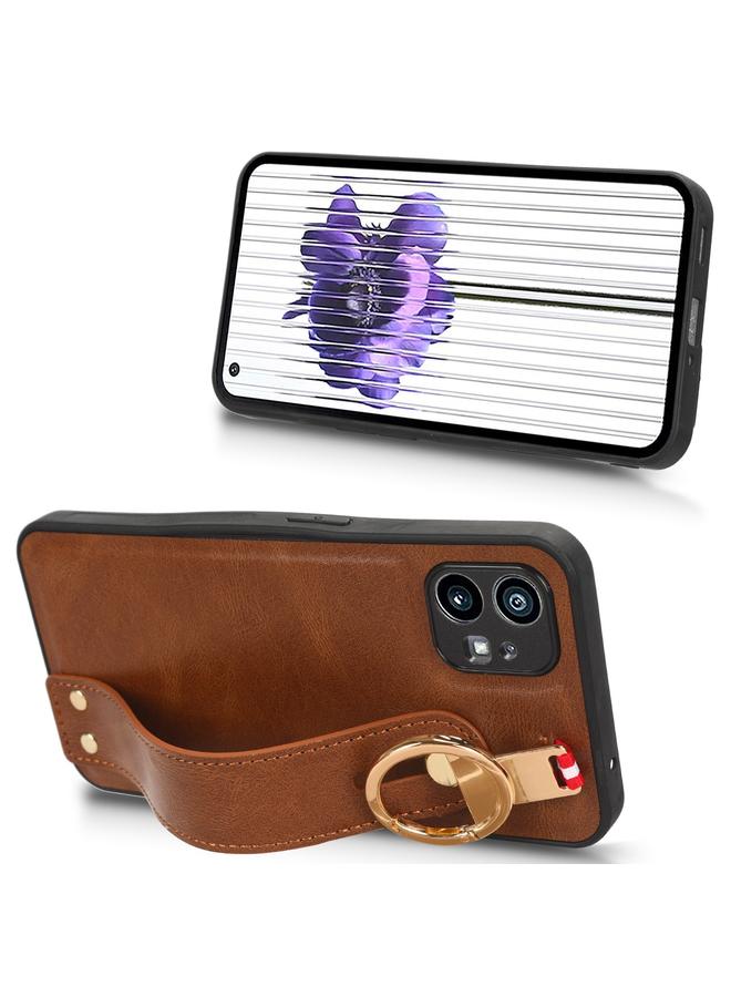 S-TOP Case For Nothing Phone 1 Wristband Leather Back Phone Case - Image 3