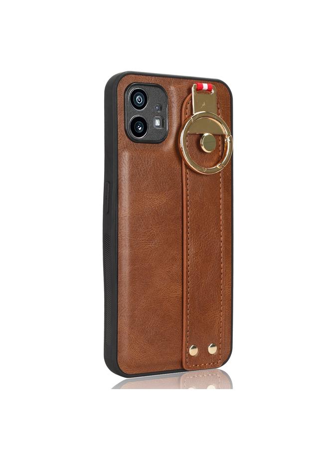 S-TOP Case For Nothing Phone 1 Wristband Leather Back Phone Case - Image 2