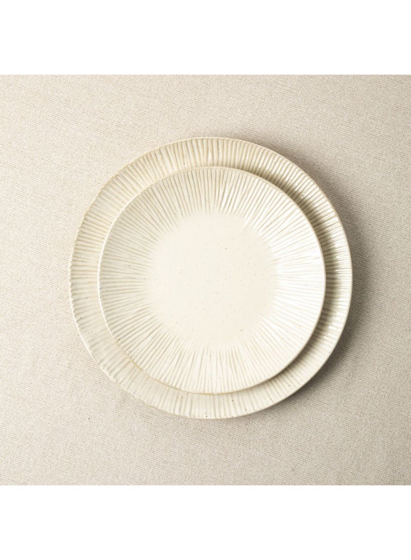 DANUBE HOME Youthful Bite Stoneware Dinner Plate – Durable Modern Dinnerware for Main Courses, Stylish Kitchen Plate for Everyday Dining, Home & Restaurant Use -L27XW3 Cm - Image 2