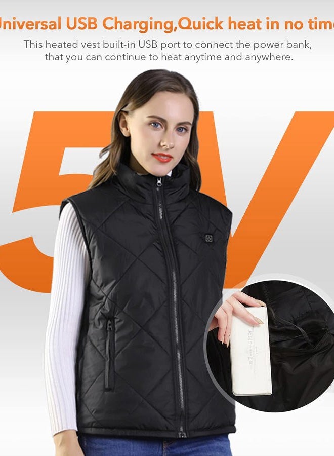 FERNIDA Heated Vest, 8 Heating Zones, Heating Vest for Men Women, Heated Warm Cold-Proof Electric Vest (Battery Not Included), XX-Large - Image 3