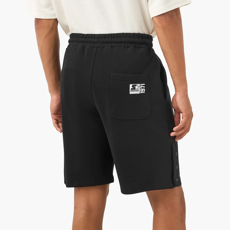 STARTER Starter Button Detail Shorts with Drawstring Closure and Pockets