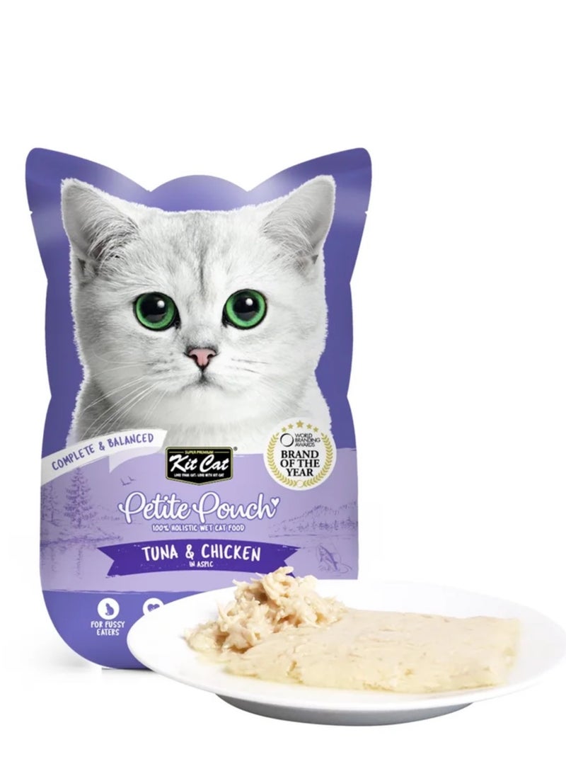 Kit Cat - Kit Cat 70g Jelly Chicken and Chicken Cat Food - Image 1