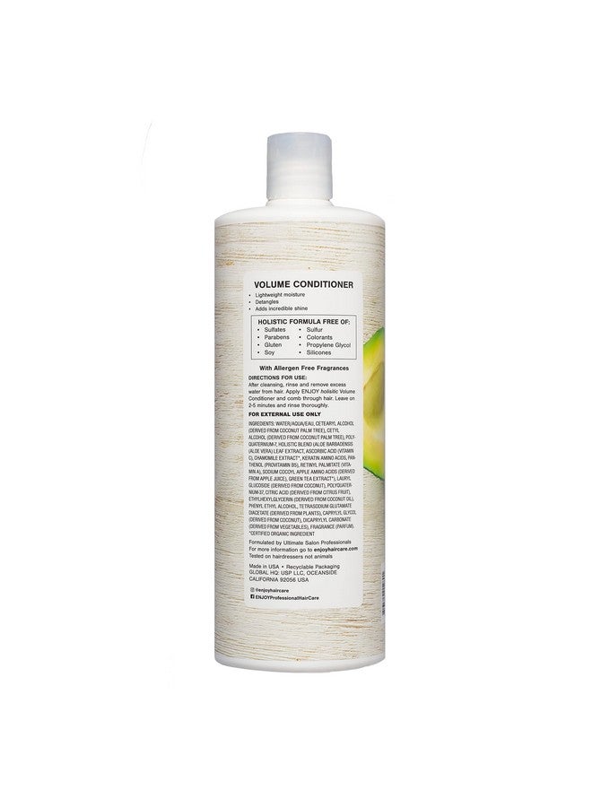 ENJOY Njoy Hair Care Holistic Volume Conditioner Ph 3.54.5 Hair Conditioner For Damaged Hair Conditioner Curly Hair Products 33 Fl Oz - Image 3