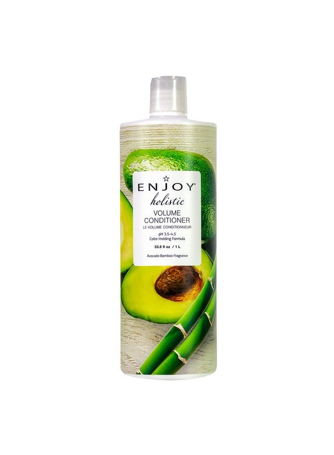 ENJOY Njoy Hair Care Holistic Volume Conditioner Ph 3.54.5 Hair Conditioner For Damaged Hair Conditioner Curly Hair Products 33 Fl Oz - Image 1