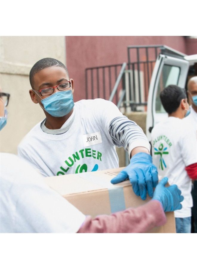 Avery Flexible Name Tag Stickers, White Rectangle Labels, 160 Removable Name Badges, 2-1/3" x 3-3/8" (8395) - Image 2