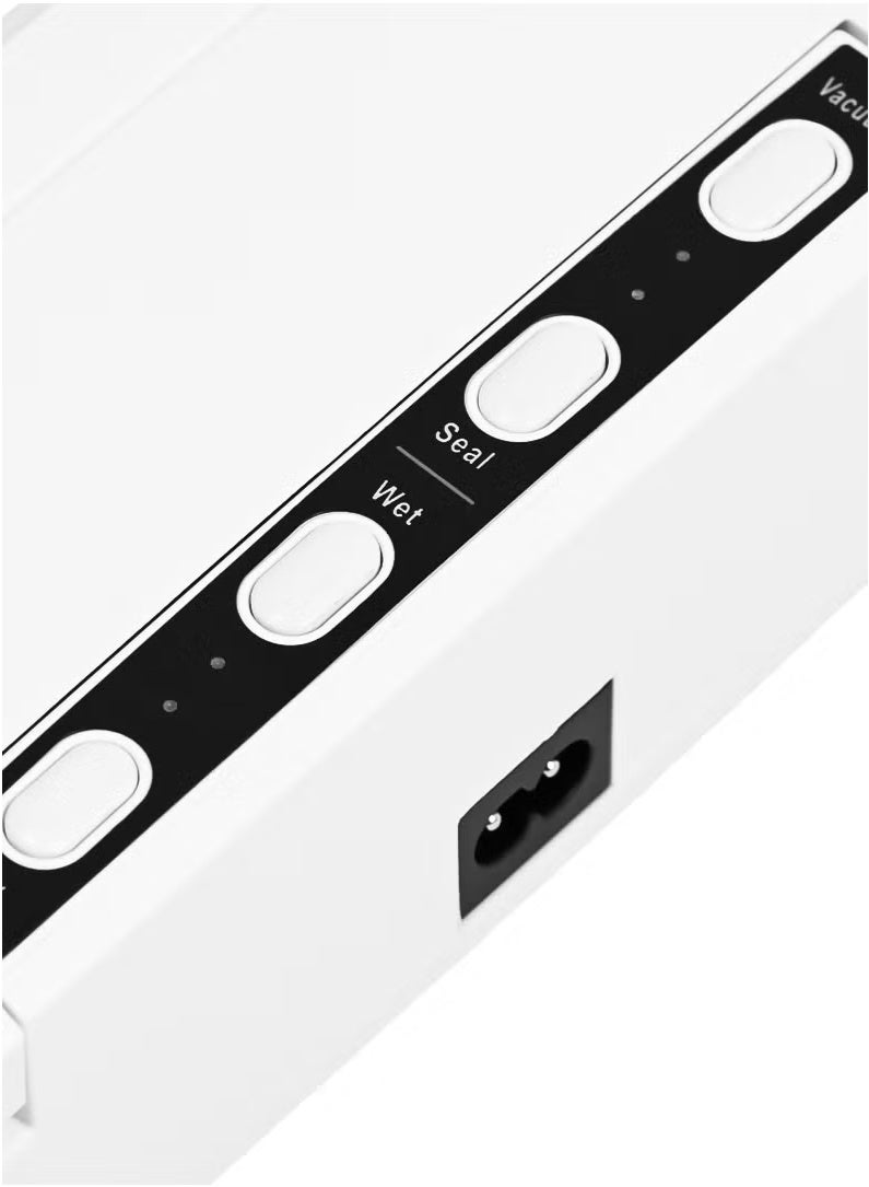 آلة تغليف الطعام بالتفريغ، آلة تغليف الأكياس المنزلية الصغيرة الجديدة لحفظ النضارة (أبيض) - Image 4