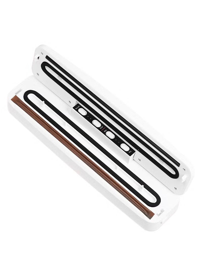 آلة تغليف الطعام بالتفريغ، آلة تغليف الأكياس المنزلية الصغيرة الجديدة لحفظ النضارة (أبيض) - Image 3